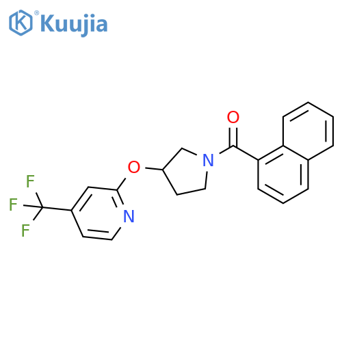 naphthalen-1-yl-[3-[4-(trifluoromethyl)pyridin-2-yl]oxypyrrolidin-1-yl]methanone structure