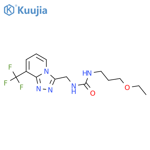 3-(3-ethoxypropyl)-1-{[8-(trifluoromethyl)-[1,2,4]triazolo[4,3-a]pyridin-3-yl]methyl}urea structure