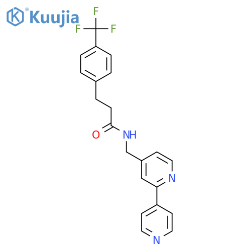 N-({2,4'-bipyridine-4-yl}methyl)-3-4-(trifluoromethyl)phenylpropanamide structure