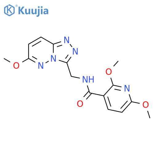 2,6-dimethoxy-N-({6-methoxy-[1,2,4]triazolo[4,3-b]pyridazin-3-yl}methyl)pyridine-3-carboxamide structure