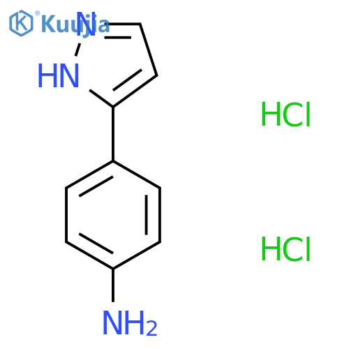 4-(1H-pyrazol-3-yl)aniline dihydrochloride structure