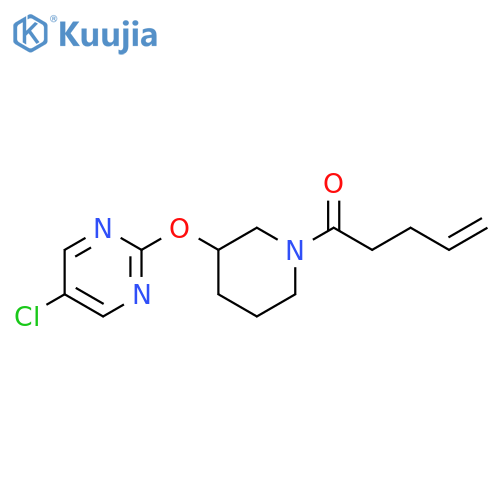 1-{3-(5-chloropyrimidin-2-yl)oxypiperidin-1-yl}pent-4-en-1-one structure