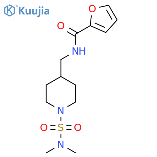 N-{[1-(dimethylsulfamoyl)piperidin-4-yl]methyl}furan-2-carboxamide structure