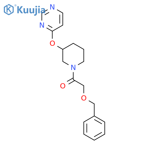 2-(benzyloxy)-1-[3-(pyrimidin-4-yloxy)piperidin-1-yl]ethan-1-one structure