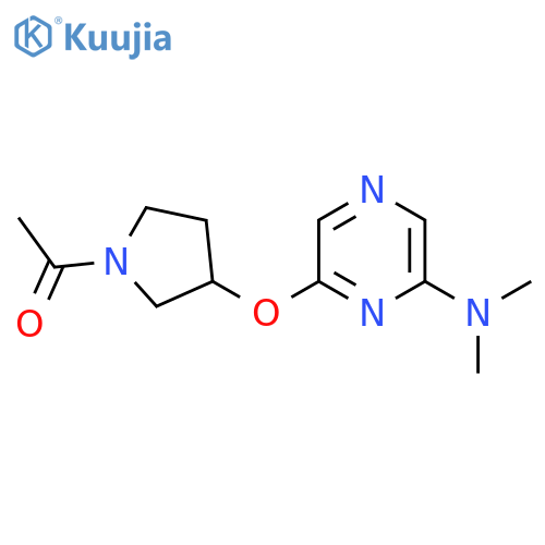 1-(3-{[6-(dimethylamino)pyrazin-2-yl]oxy}pyrrolidin-1-yl)ethan-1-one structure