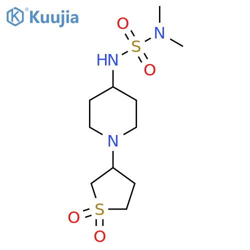 3-{4-[(dimethylsulfamoyl)amino]piperidin-1-yl}-1lambda6-thiolane-1,1-dione structure