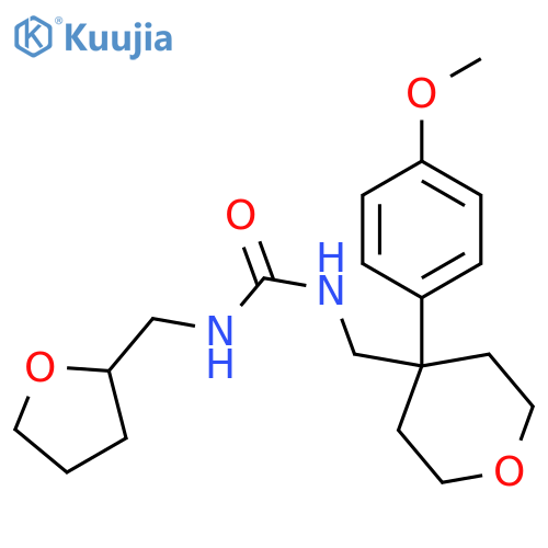 1-[[4-(4-methoxyphenyl)oxan-4-yl]methyl]-3-(oxolan-2-ylmethyl)urea structure