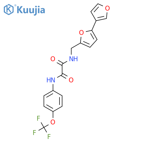 N-({[2,3'-bifuran]-5-yl}methyl)-N'-[4-(trifluoromethoxy)phenyl]ethanediamide structure