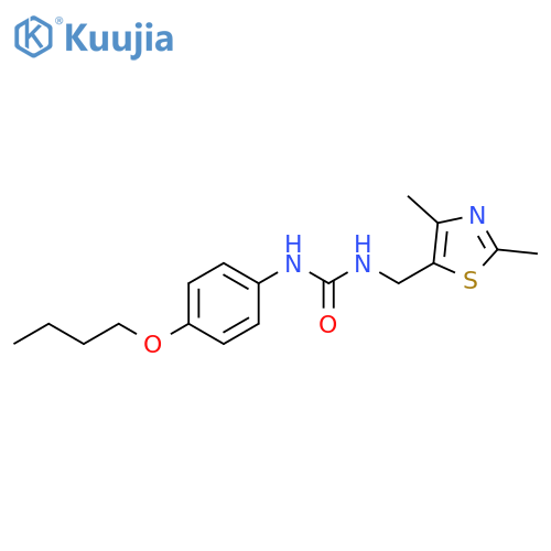 1-(4-butoxyphenyl)-3-[(2,4-dimethyl-1,3-thiazol-5-yl)methyl]urea structure