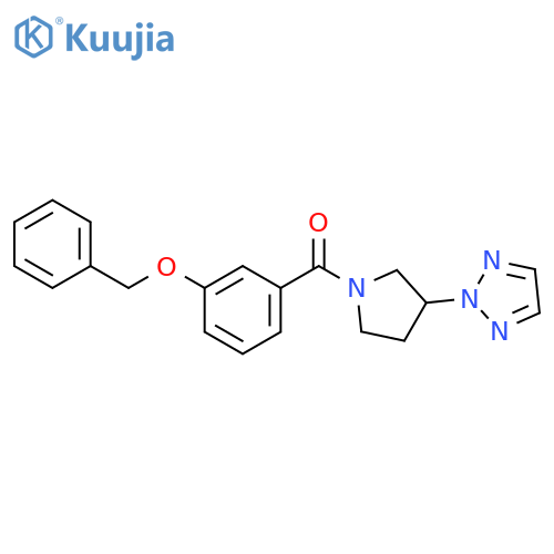 2-{1-3-(benzyloxy)benzoylpyrrolidin-3-yl}-2H-1,2,3-triazole structure