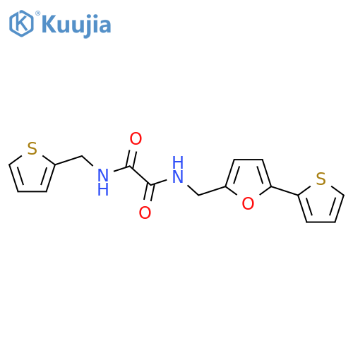 N-{5-(thiophen-2-yl)furan-2-ylmethyl}-N'-(thiophen-2-yl)methylethanediamide structure
