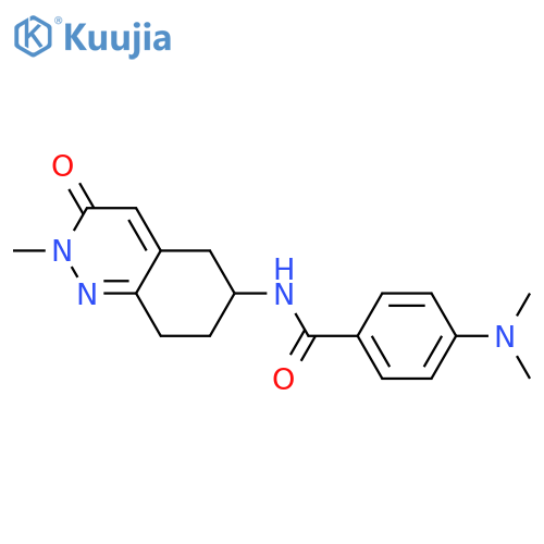 4-(dimethylamino)-N-(2-methyl-3-oxo-2,3,5,6,7,8-hexahydrocinnolin-6-yl)benzamide structure