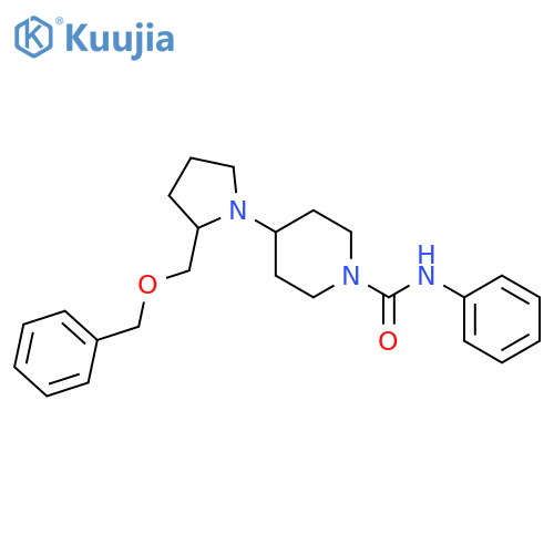 4-{2-[(benzyloxy)methyl]pyrrolidin-1-yl}-N-phenylpiperidine-1-carboxamide structure