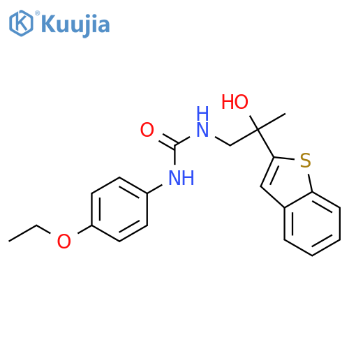3-[2-(1-benzothiophen-2-yl)-2-hydroxypropyl]-1-(4-ethoxyphenyl)urea structure