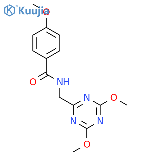 N-(4,6-dimethoxy-1,3,5-triazin-2-yl)methyl-4-methoxybenzamide structure
