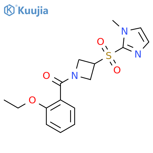 (2-ethoxyphenyl)(3-((1-methyl-1H-imidazol-2-yl)sulfonyl)azetidin-1-yl)methanone structure