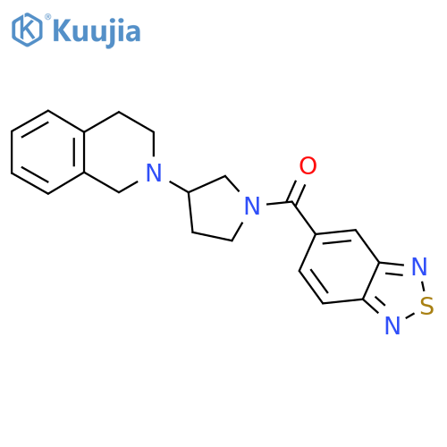 benzo[c][1,2,5]thiadiazol-5-yl(3-(3,4-dihydroisoquinolin-2(1H)-yl)pyrrolidin-1-yl)methanone structure