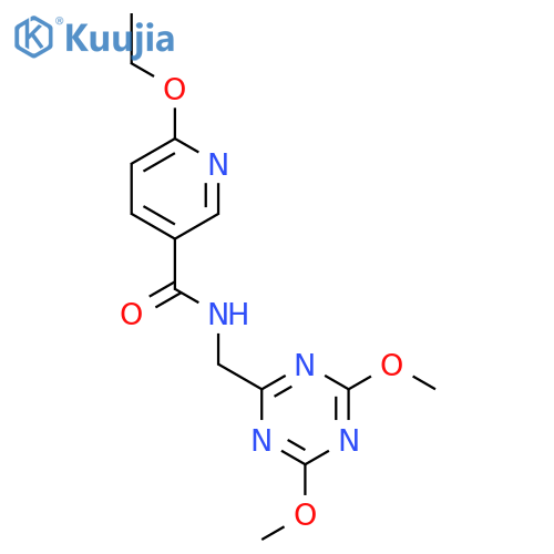 N-(4,6-dimethoxy-1,3,5-triazin-2-yl)methyl-6-ethoxypyridine-3-carboxamide structure