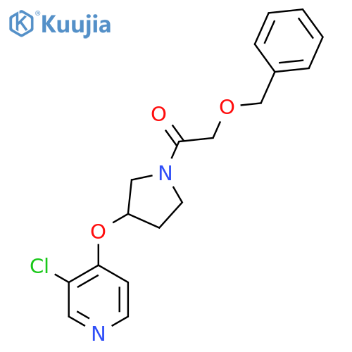 2-(Benzyloxy)-1-(3-((3-chloropyridin-4-yl)oxy)pyrrolidin-1-yl)ethanone structure