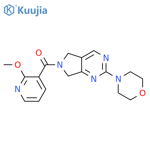 4-[6-(2-methoxypyridine-3-carbonyl)-5H,6H,7H-pyrrolo[3,4-d]pyrimidin-2-yl]morpholine structure
