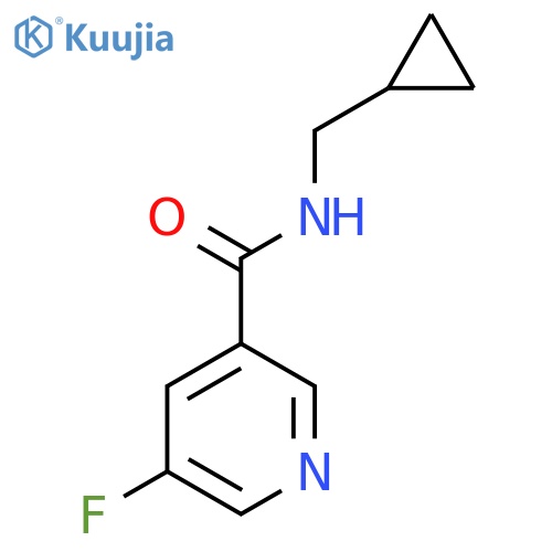 N-(cyclopropylmethyl)-5-fluoropyridine-3-carboxamide structure