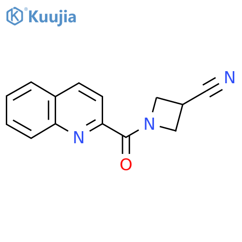 1-(quinoline-2-carbonyl)azetidine-3-carbonitrile structure