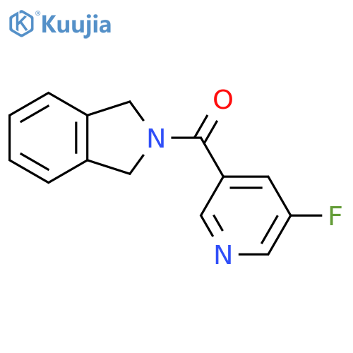 2-(5-fluoropyridine-3-carbonyl)-2,3-dihydro-1H-isoindole structure