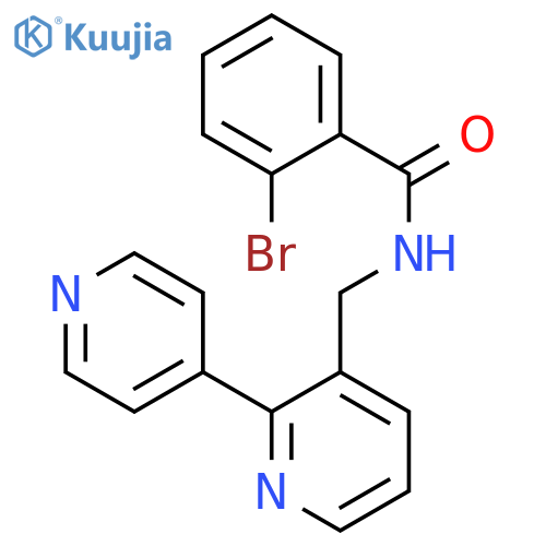 N-({[2,4'-bipyridine]-3-yl}methyl)-2-bromobenzamide structure