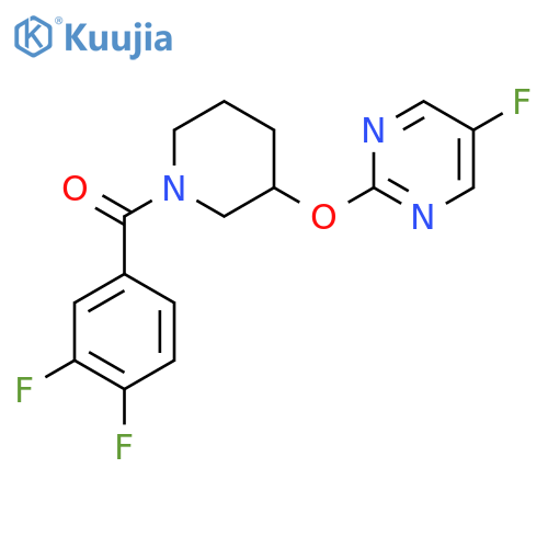 2-{1-(3,4-difluorobenzoyl)piperidin-3-yloxy}-5-fluoropyrimidine structure