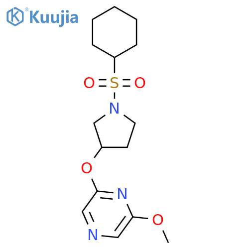 2-{[1-(cyclohexanesulfonyl)pyrrolidin-3-yl]oxy}-6-methoxypyrazine structure