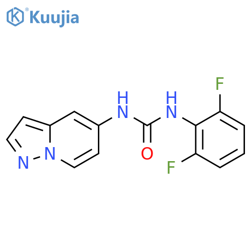 1-(2,6-difluorophenyl)-3-{pyrazolo[1,5-a]pyridin-5-yl}urea structure