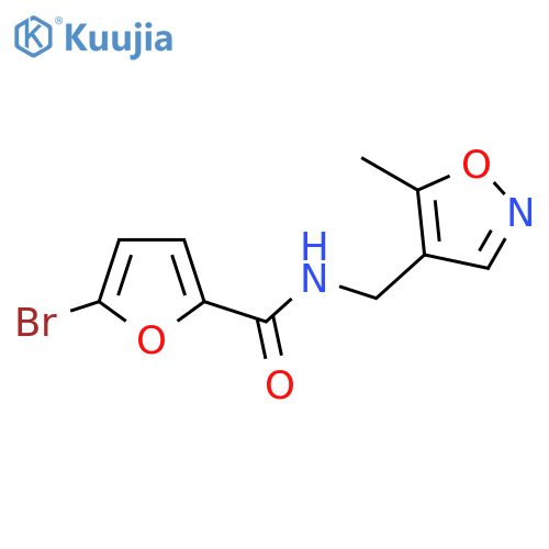 5-bromo-N-(5-methyl-1,2-oxazol-4-yl)methylfuran-2-carboxamide structure