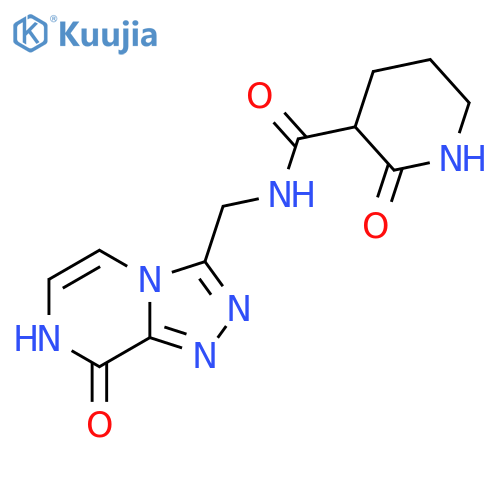 N-({8-hydroxy-1,2,4triazolo4,3-apyrazin-3-yl}methyl)-2-oxo-1,2-dihydropyridine-3-carboxamide structure