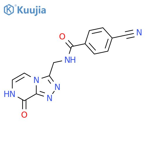 4-cyano-N-({8-hydroxy-1,2,4triazolo4,3-apyrazin-3-yl}methyl)benzamide structure