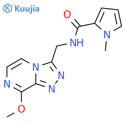 N-({8-methoxy-[1,2,4]triazolo[4,3-a]pyrazin-3-yl}methyl)-1-methyl-1H-pyrrole-2-carboxamide structure