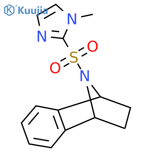 11-[(1-methyl-1H-imidazol-2-yl)sulfonyl]-11-azatricyclo[6.2.1.0^{2,7}]undeca-2(7),3,5-triene structure