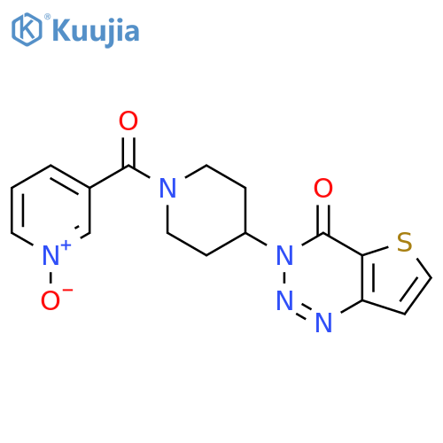 3-(4-{4-oxo-3H,4H-thieno3,2-d1,2,3triazin-3-yl}piperidine-1-carbonyl)pyridin-1-ium-1-olate structure