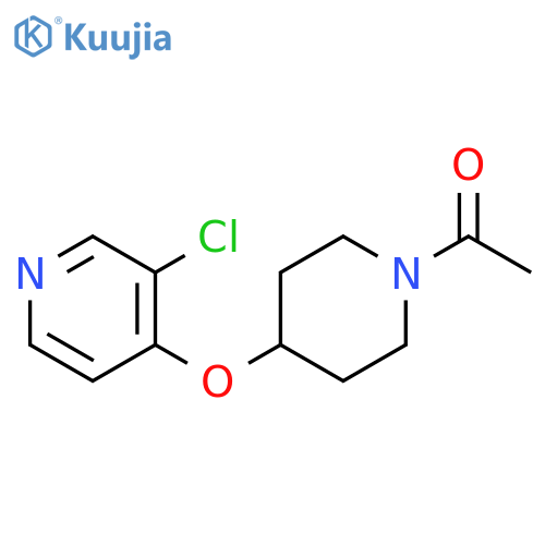 1-{4-(3-chloropyridin-4-yl)oxypiperidin-1-yl}ethan-1-one structure