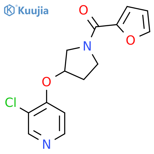 (3-((3-Chloropyridin-4-yl)oxy)pyrrolidin-1-yl)(furan-2-yl)methanone structure
