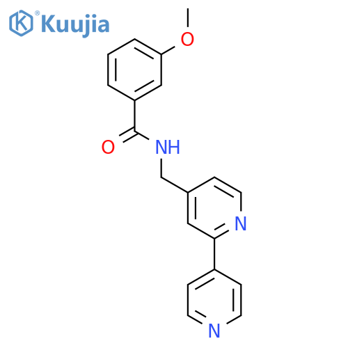 N-({2,4'-bipyridine-4-yl}methyl)-3-methoxybenzamide structure