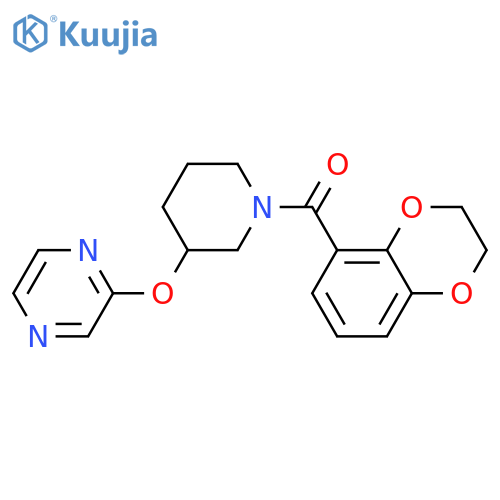 2-{[1-(2,3-dihydro-1,4-benzodioxine-5-carbonyl)piperidin-3-yl]oxy}pyrazine structure