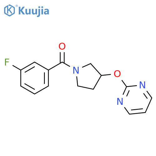 Methanone, (3-fluorophenyl)[3-(2-pyrimidinyloxy)-1-pyrrolidinyl]- structure