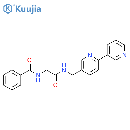 N-({2,3'-bipyridine-5-yl}methyl)-2-(phenylformamido)acetamide structure