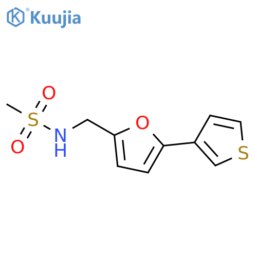 N-{[5-(thiophen-3-yl)furan-2-yl]methyl}methanesulfonamide structure