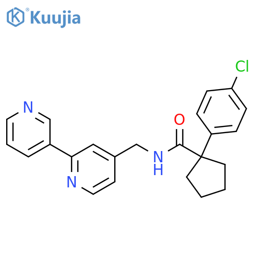 N-({[2,3'-bipyridine]-4-yl}methyl)-1-(4-chlorophenyl)cyclopentane-1-carboxamide structure