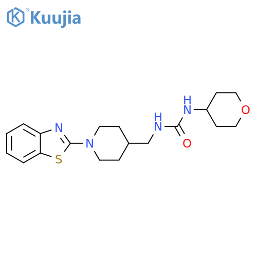 3-{[1-(1,3-benzothiazol-2-yl)piperidin-4-yl]methyl}-1-(oxan-4-yl)urea structure