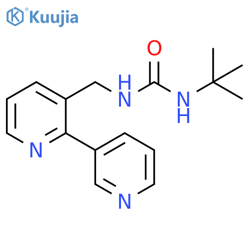 1-({[2,3'-bipyridine]-3-yl}methyl)-3-tert-butylurea structure
