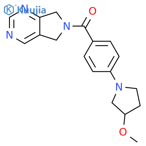 3-methoxy-1-(4-{5H,6H,7H-pyrrolo3,4-dpyrimidine-6-carbonyl}phenyl)pyrrolidine structure