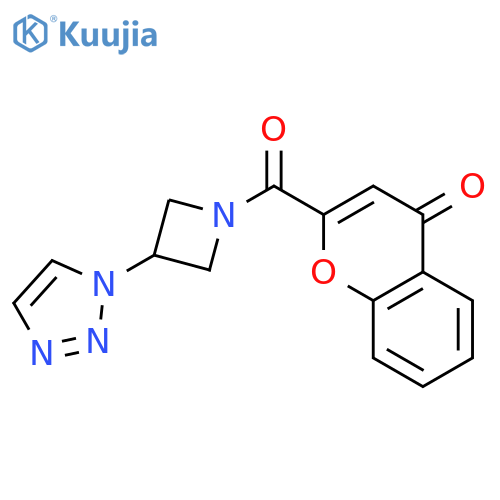 2-[3-(triazol-1-yl)azetidine-1-carbonyl]chromen-4-one structure