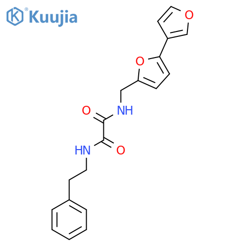 N-({[2,3'-bifuran]-5-yl}methyl)-N'-(2-phenylethyl)ethanediamide structure